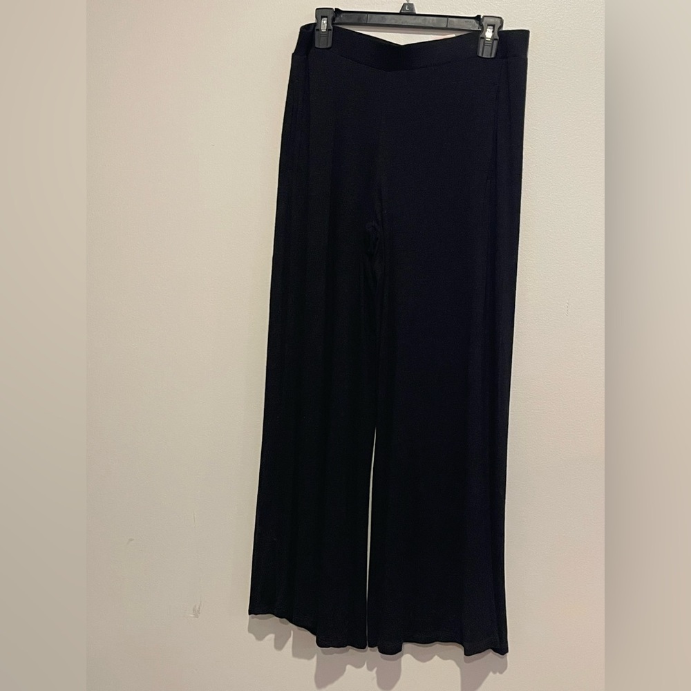 Philosophy Elegant Black Wide Leg Pants